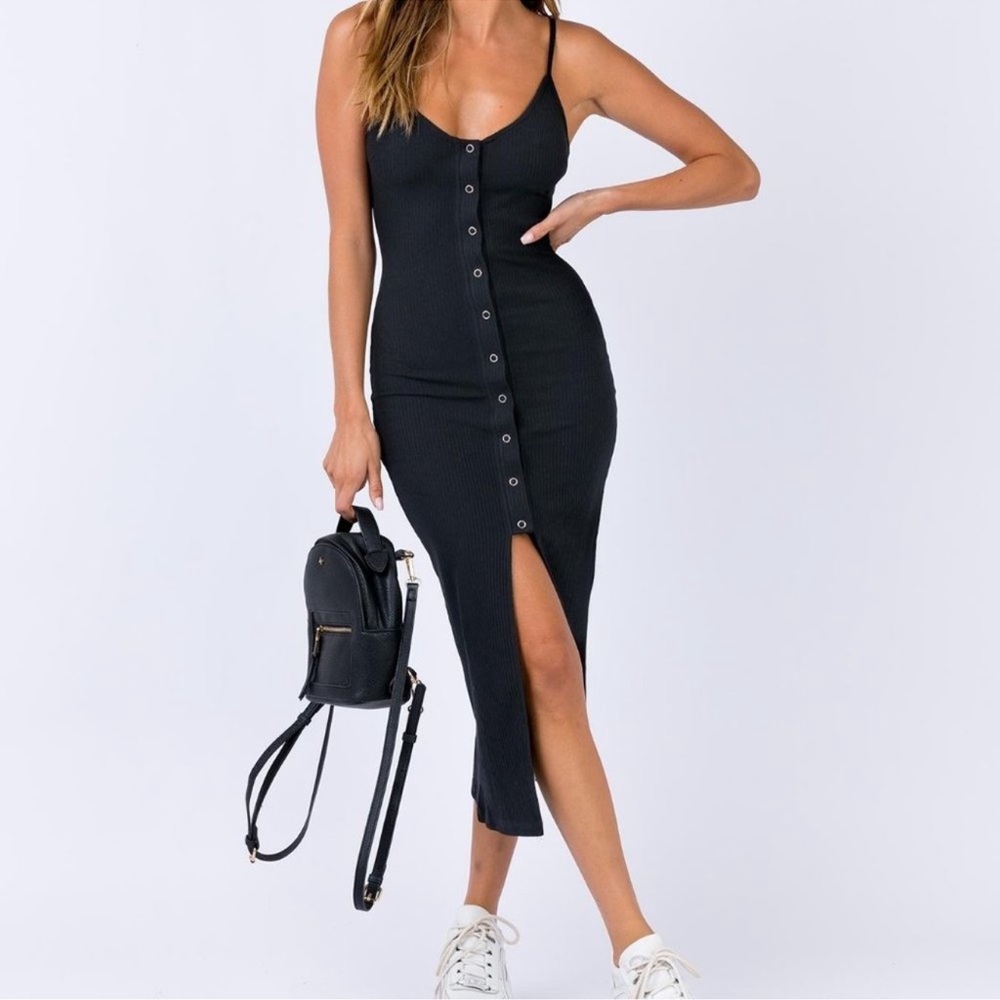 Midi button up dress